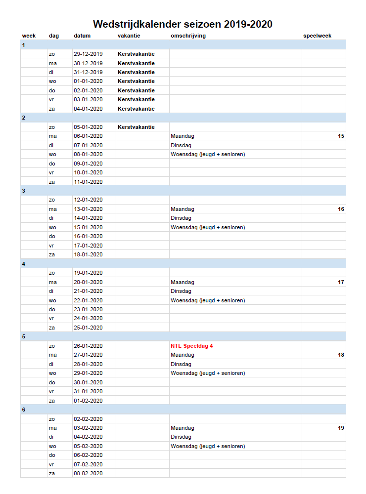 Wedstrijdkalender BVLZW - pagina 4