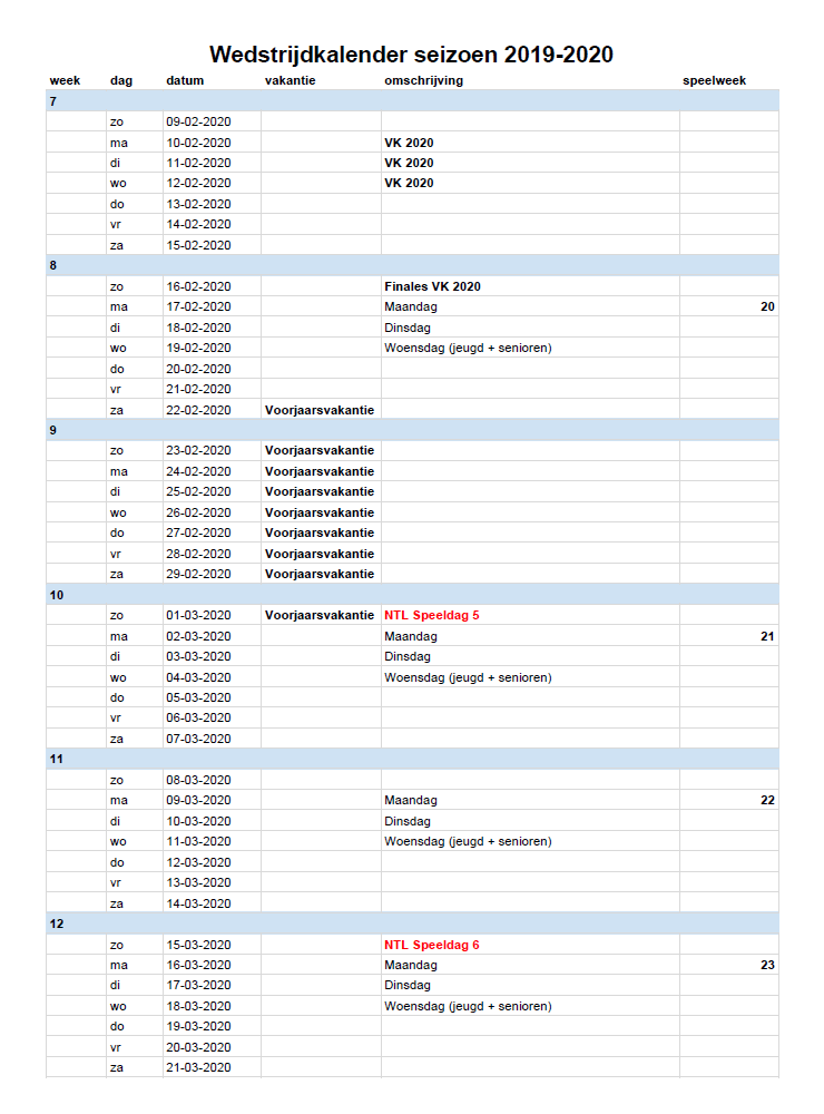 Wedstrijdkalender BVLZW - pagina 5